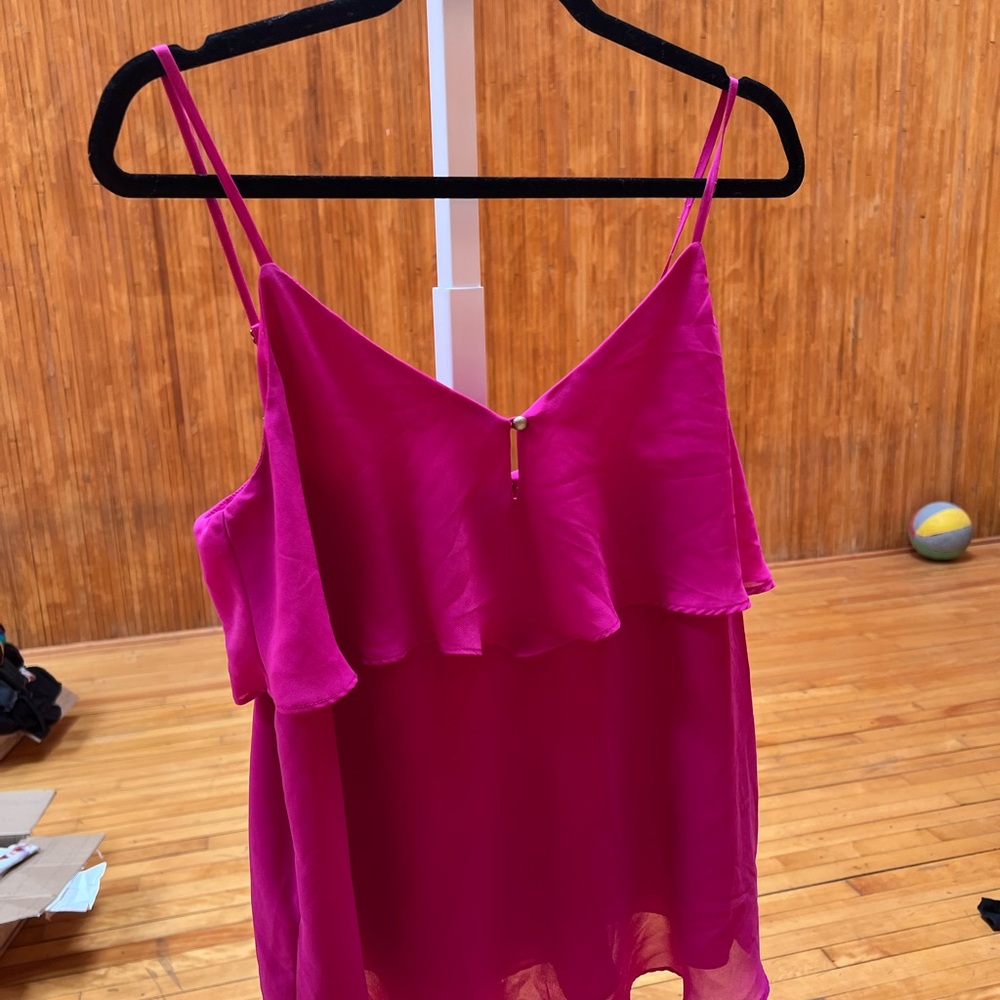 Guess by Marciano Pink Ruffled Camisole